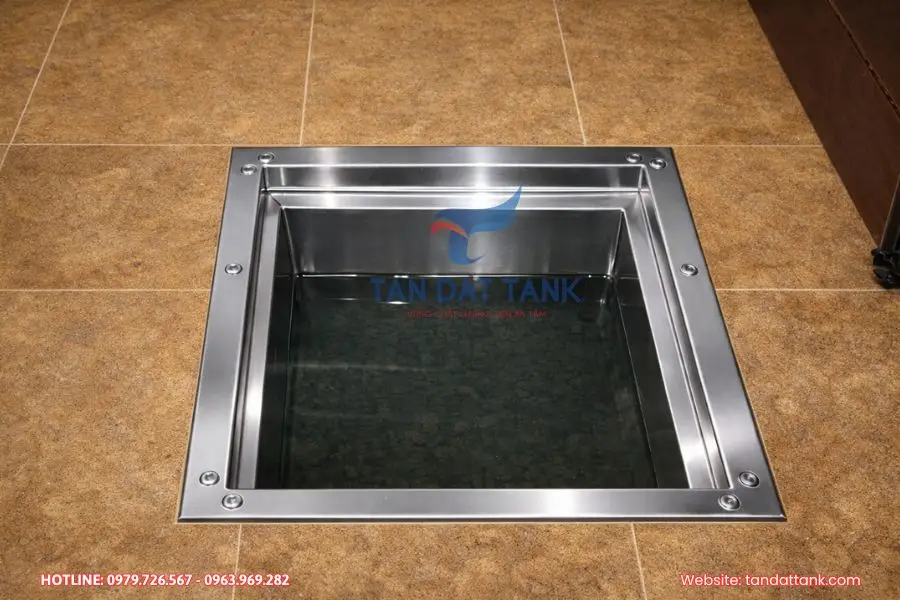 Bể Ngầm Inox 304 Chiụ Lực, Chống Rò Rỉ: Bảng Giá & Kỹ Thuật Thi Công 1 Bí Mật Bên Trong Một Chiếc Bể Nước Ngầm Inox Chuẩn Công Nghiệp